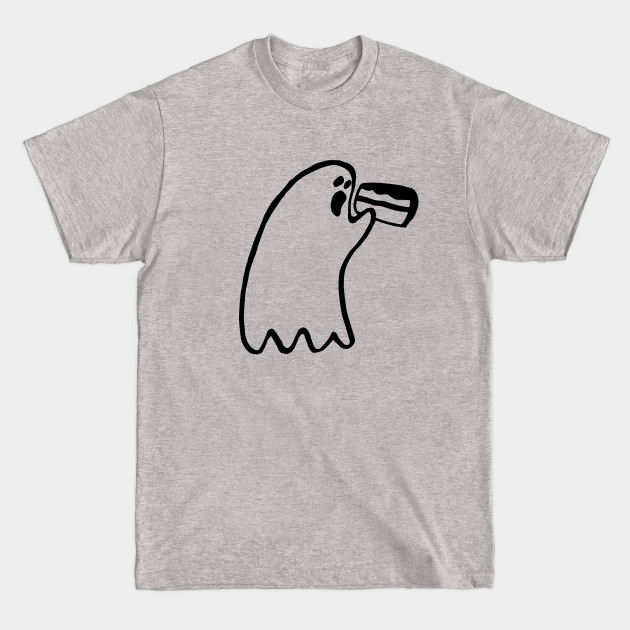 Ghost Eating Cake - Cake - T-Shirt