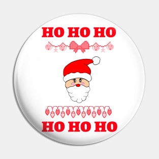 Ugly Christmas Sweater Funny Santa Clause Pin