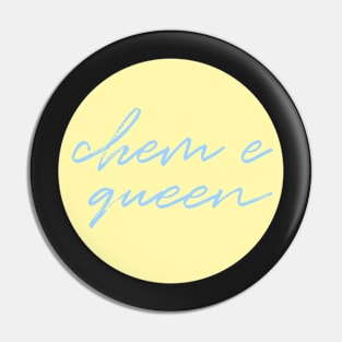 chem e queen yellow & blue Pin