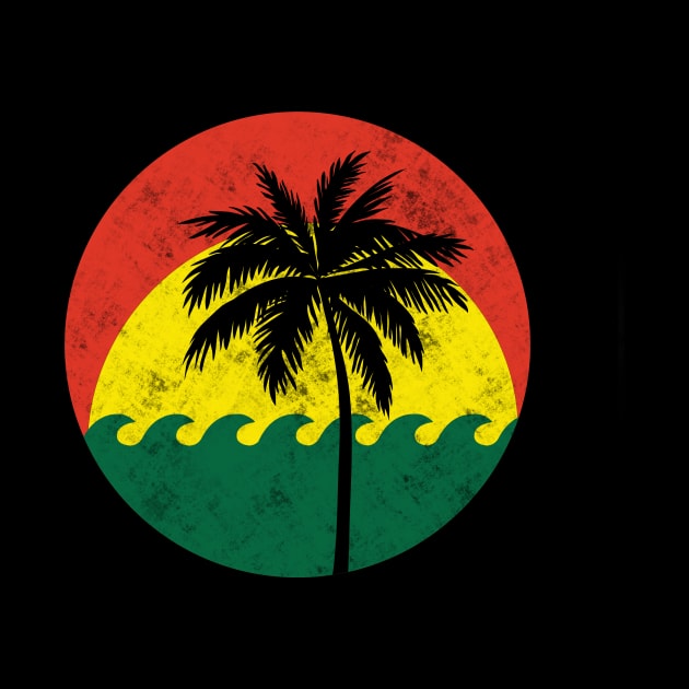 Rasta Retro Sunset by Design Monster