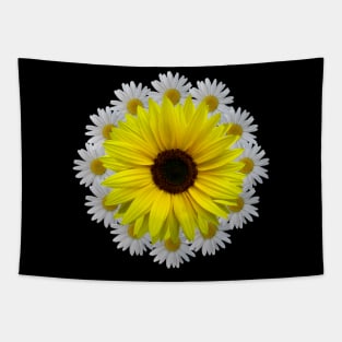 sunflower flower daisy bloom daisies floral blossom flowery Tapestry