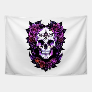 Cyberpunk Flowers Tapestry