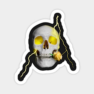 Floral Skull Magnet