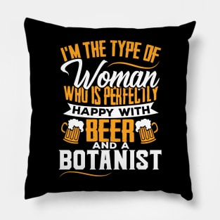 Funny Botanist's Plant Scientist's Wife Gift Pillow