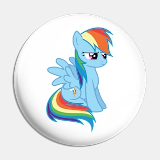 Rainbow Dash sitting Pin