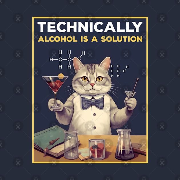 Technically Alcohol Is A Solution by Three Meat Curry