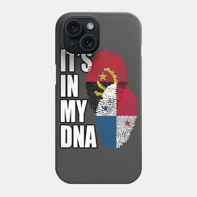 Angolan And Panamanian Mix Heritage DNA Flag Phone Case by Just Rep It!!