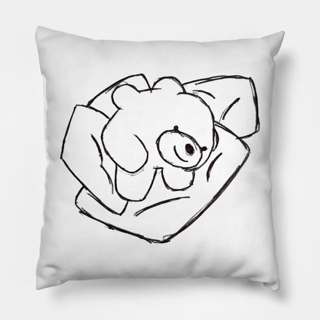 Smiley Bear's Pillow Nest Pillow by SmileyBearArt