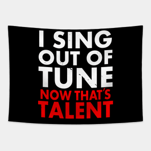 Funny Frustrated Singer Music Musician Karaoke Funny Slogan Tapestry