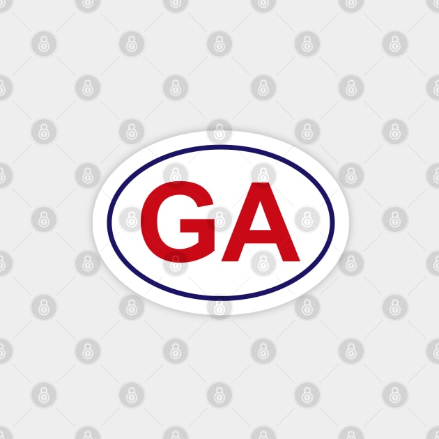 Georgia State Sticker Magnet by AdventureFinder