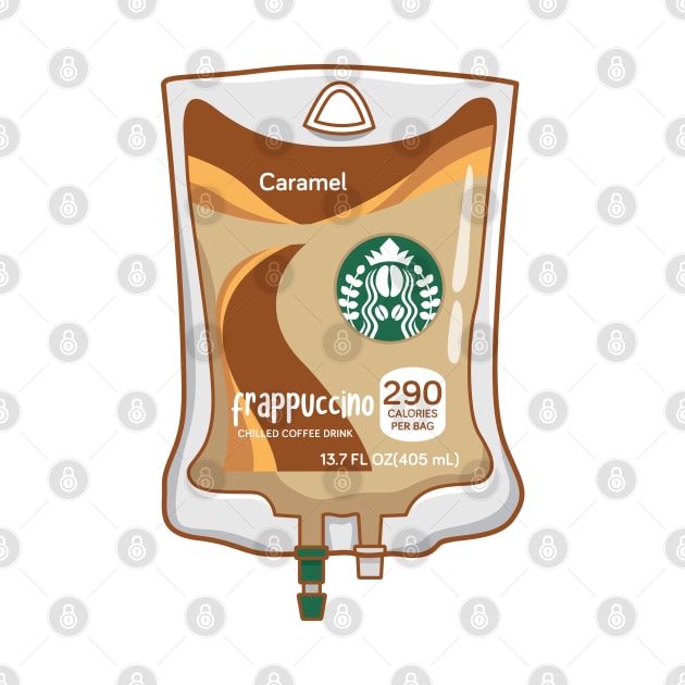 Caramel Iced Coffee Drink IV Bag by spacedowl