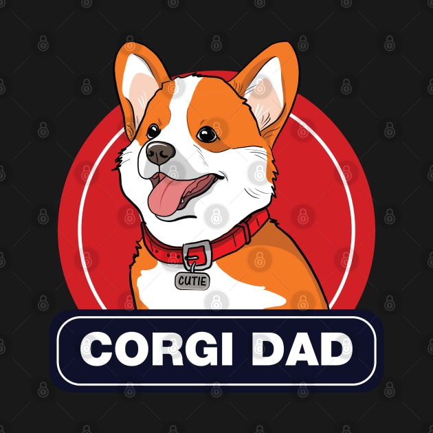 Corgi Dad by Issacart