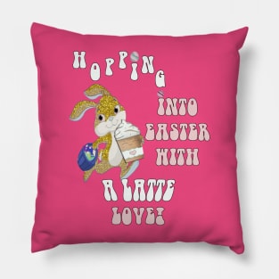 Hopping Into Easter With A Latte Love Pillow