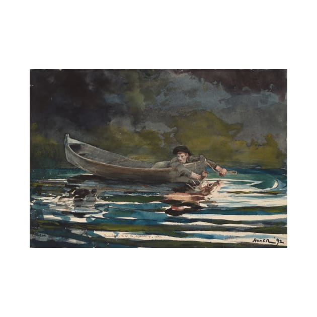 Sketch for Hound and Hunter by Winslow Homer by Classic Art Stall