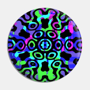 Psychedelic Abstract Mandala Art Pin