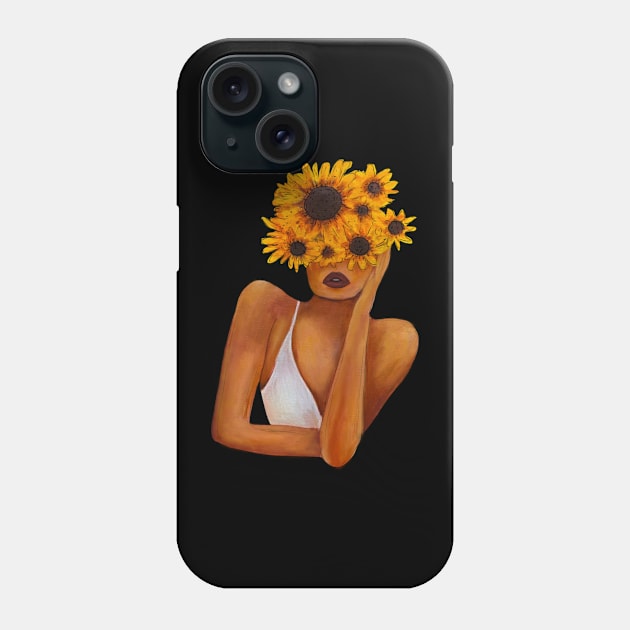 Sunflower women Phone Case by Sorbelloart