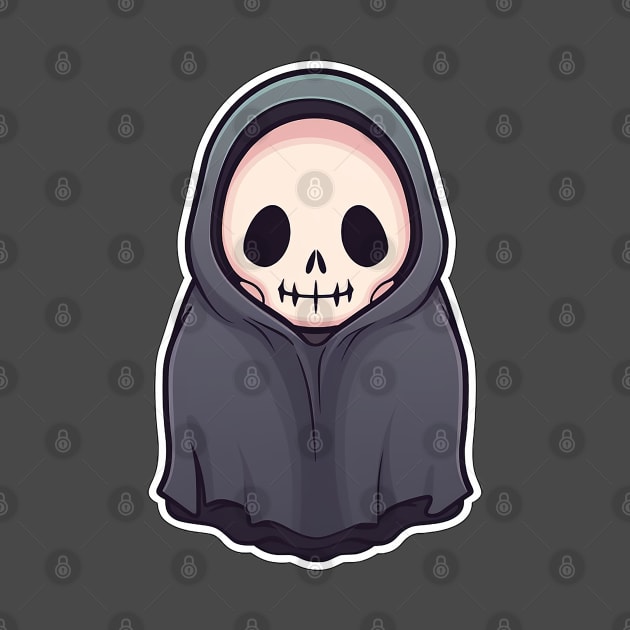 Cute Grim Reaper for Halloween by Designixie