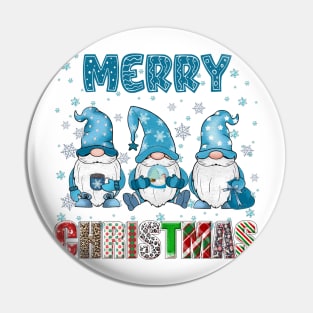 Merry Christmas Gnome Family Funny Xmas Tree Women Men Kids Pin