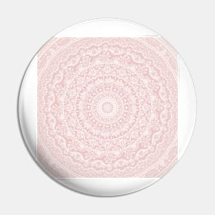 Floral dreams mandala soft pink Pin