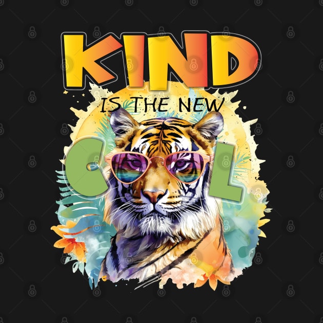 Kind Is The New Cool Friendship Be Kind Lion Lioness Feline Lover by Envision Styles