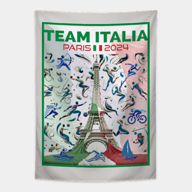 Team Italia - 2024 Tapestry by Dec69 Studio