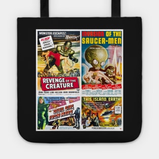 50s Sci-Fi Movie Poster Collection #4 Tote