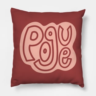 Honorary Pogue pink Pillow