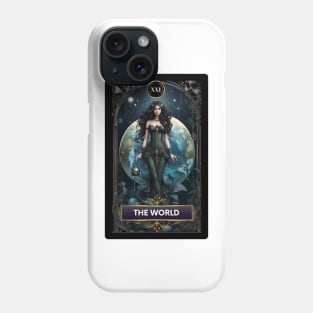 The World Card from The Mermaid Tarot Deck Phone Case