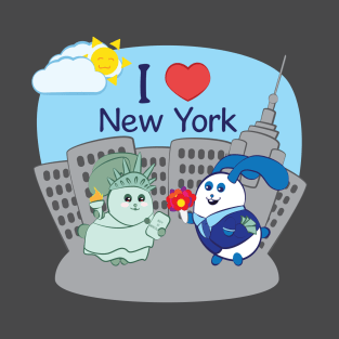 Ernest and Coraline | I love New York T-Shirt