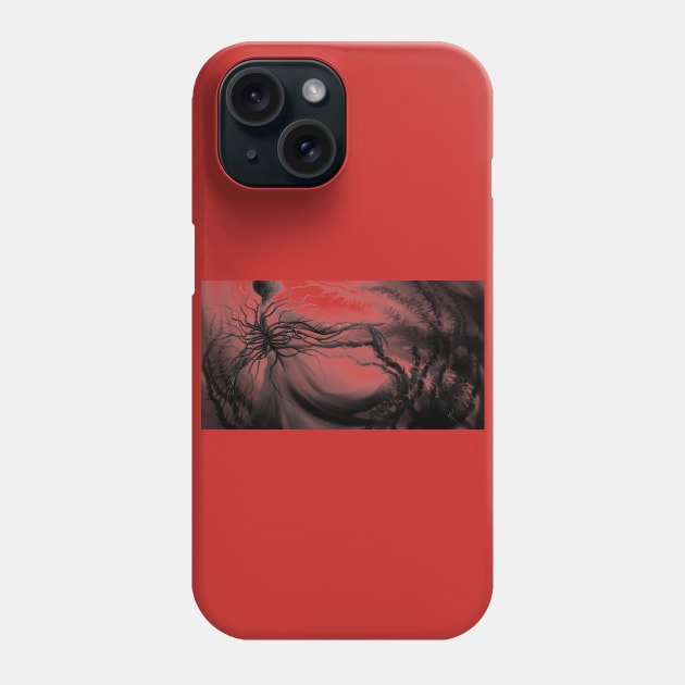 Aura Atrum (Red) Phone Case by NiSiSuinegEht