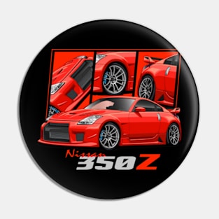 Nissan 350Z Red, JDM Car Pin