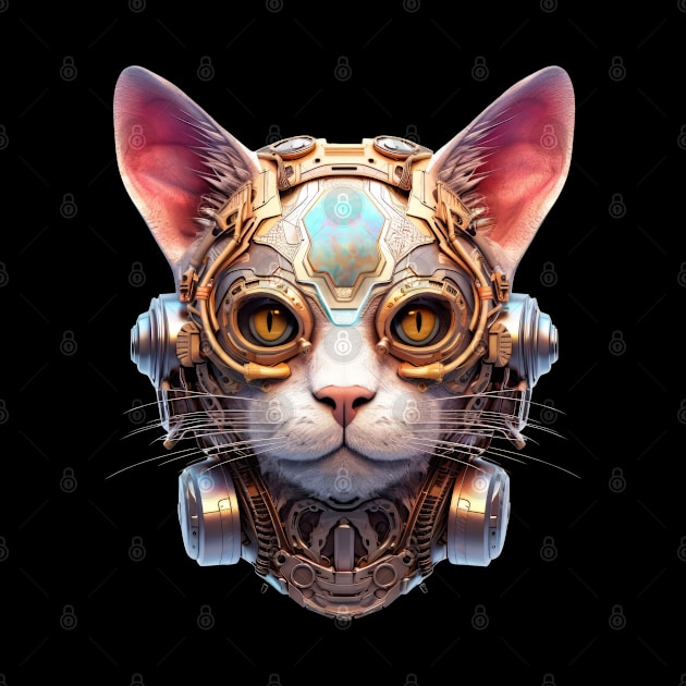 Bronze Bolt -The Steampunk Cyborg Cat by Lematworks