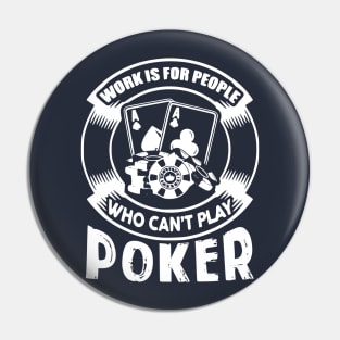 Funny Poker Shirt Pin