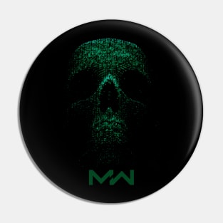 MW Green Skull Pin