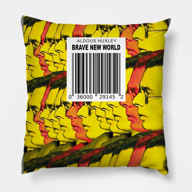 Aldous Huxley - Brave New World Pillow by Exile Kings 