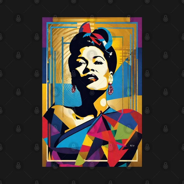 Art Deco Billie Holiday by ROH-shuh
