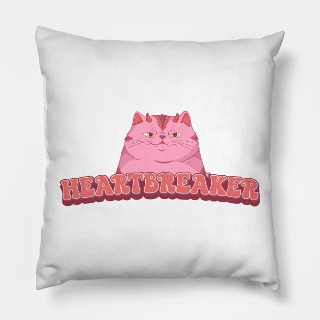 Heartbreaker Pillow by MZeeDesigns