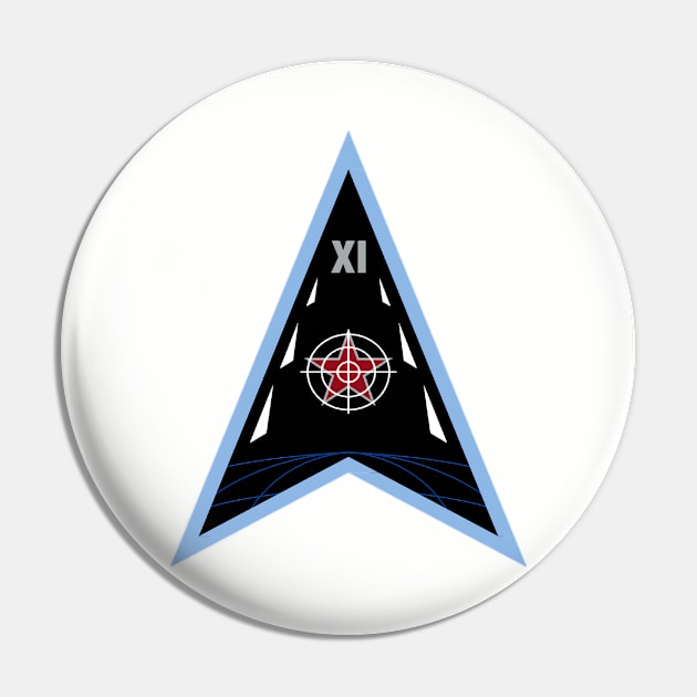 Space Force Delta 11 Logo Pin by Spacestuffplus