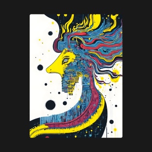 Abstract Colorful Bird T-Shirt