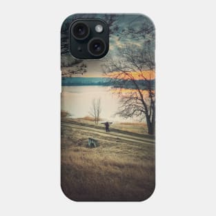 wanderer on the road Phone Case