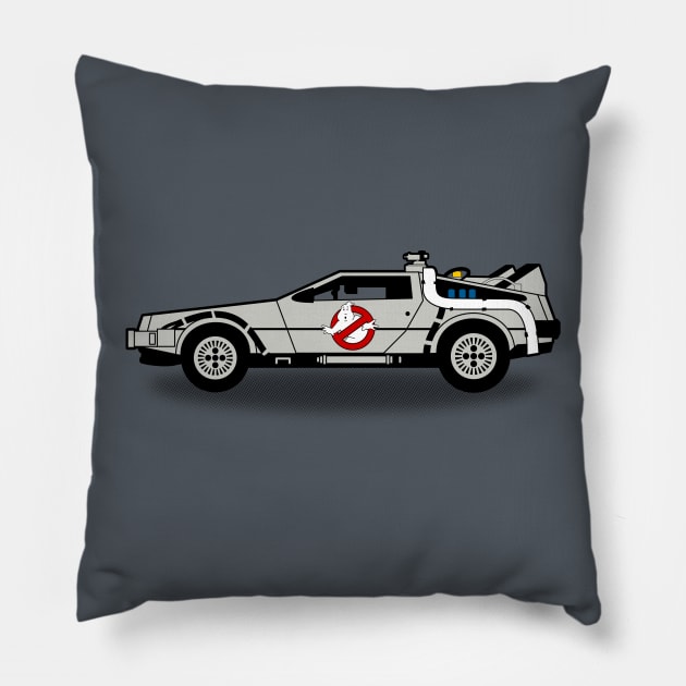 Ghostbusters to the Future! Pillow by robotrobotROBOT