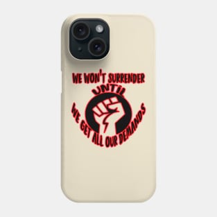 The fist of the protesters Phone Case
