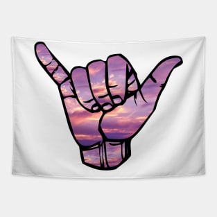 Shaka hand sign Tapestry