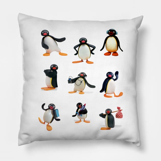 Pingu mood Pillow by Pescapin