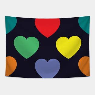 Heart Love Pattern Tapestry