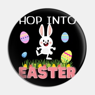 Cute Hop Into Easter Squad Rabbit Bunny Cousin Crew Kids Man Pin