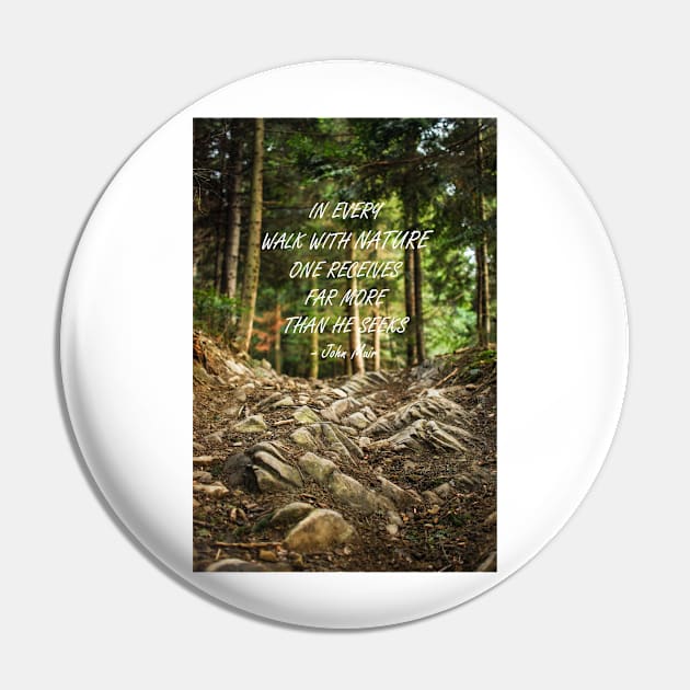 Walk with nature Pin by artesonraju