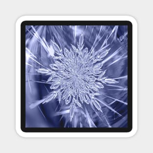 Winter Snowflake Ice Crystal Designed Gifts Magnet