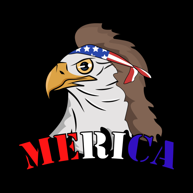 Eagle Mullet Merica - american flag by Fashion Apparels