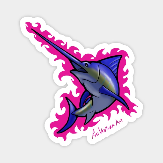 Marlin Rad Design Magnet by Kai Ventura